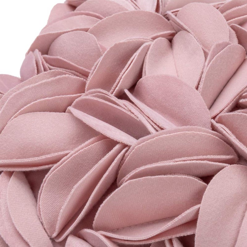 KINGROSE 3D Flower Throw Pillow Cover Home Decorative Pillow Case Sham Soft Lumbar Cushion Cover for Couch Bed Living Room Chair 12 x 20 Inches Rose Gold - Image 5